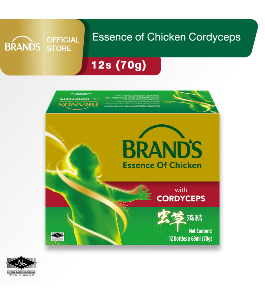 BRAND’S Essence of Chicken with Cordyceps 12's (70 gm)(Improve Qi & Immunity)