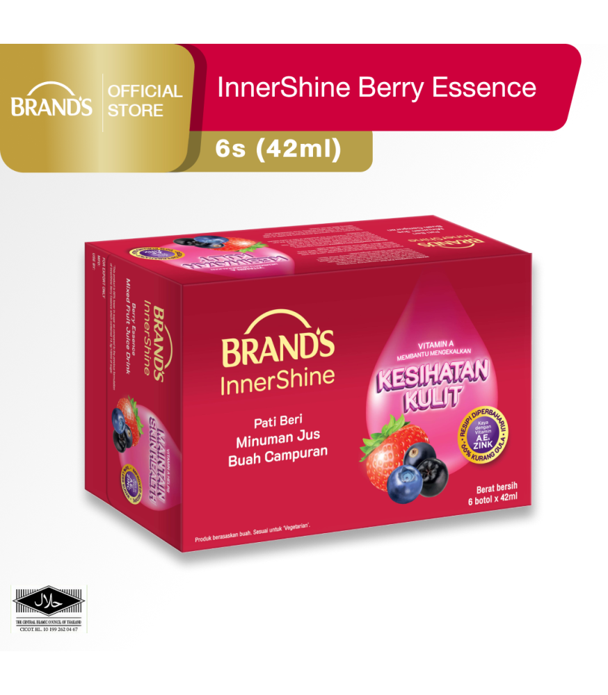 BRAND'S InnerShine Berry Essence 6's (42ml) (Made from 7 Types Premium Berries for Younger Looking Skin)